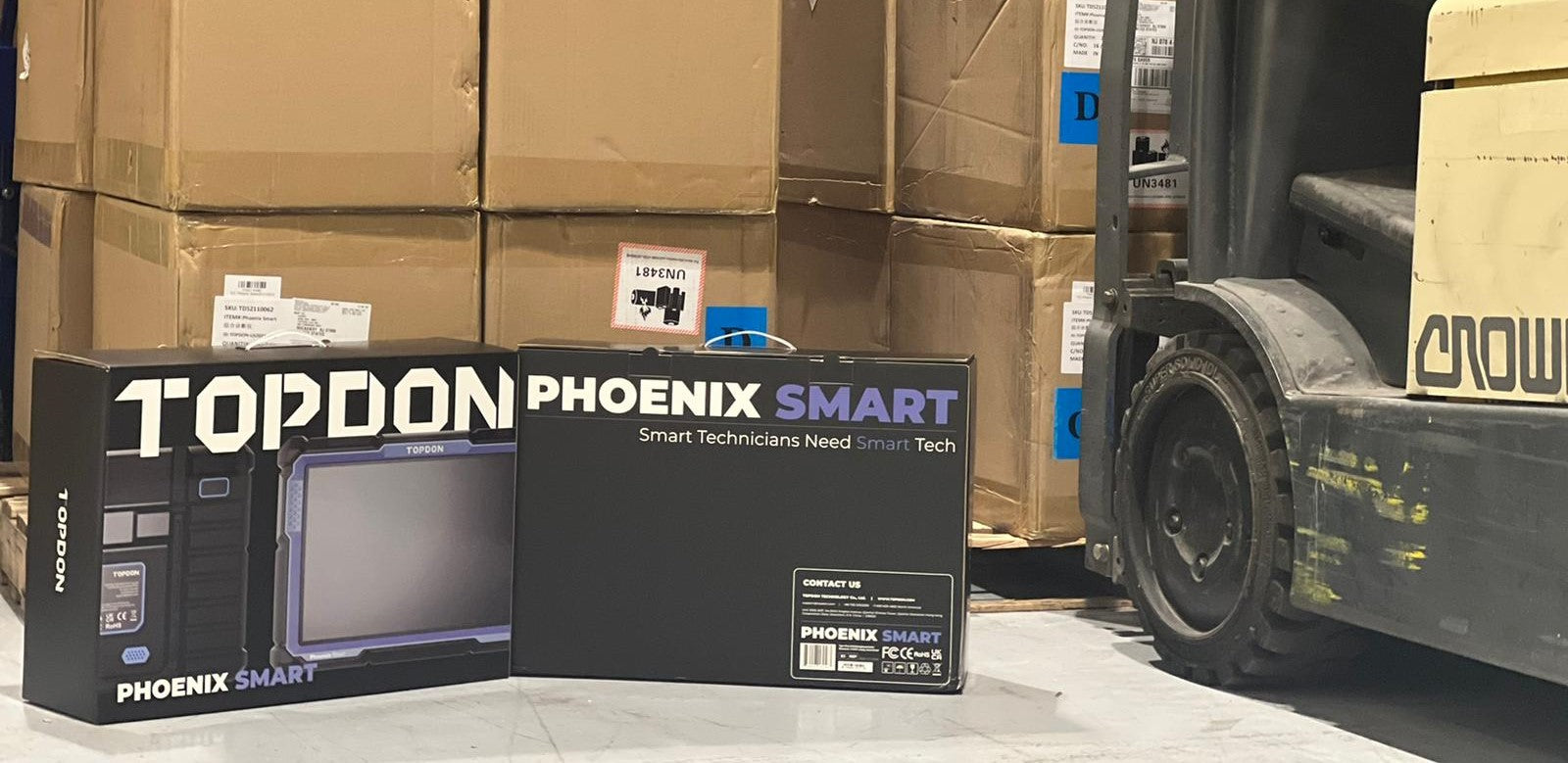 Phoenix Elite & Smart Arrive at TOPDON’s Warehouse